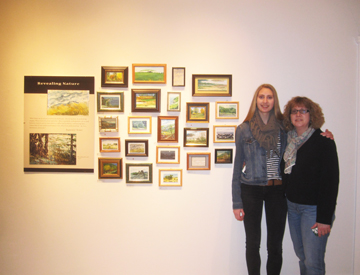 Kaitlyn & Kathy King at RJS exhibiti